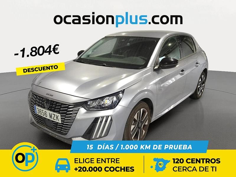 Usado Peugeot 208 Allure 100 CV (73 kW) 2025 Gris Utilitario