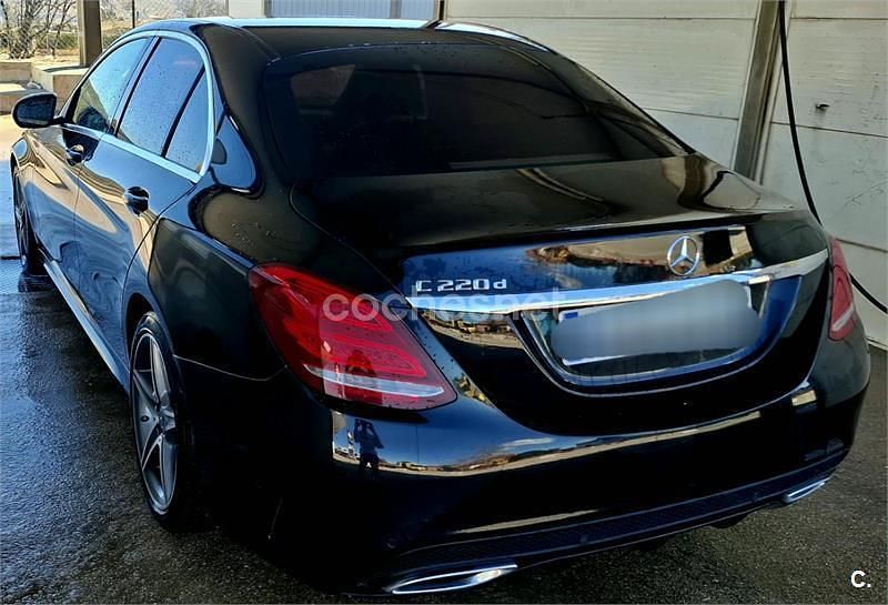 Usado Mercedes C220 AMG 170 CV (125 kW) 2017 Negro Berlina