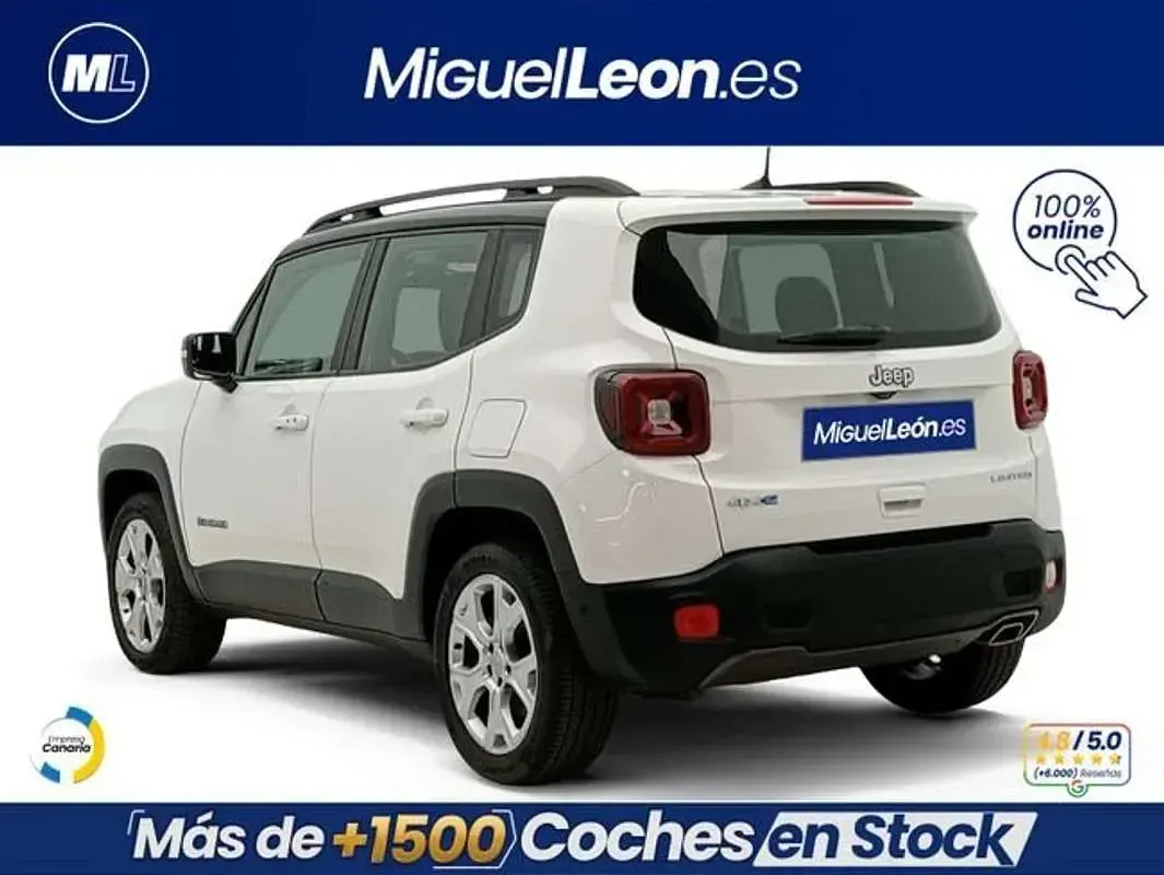 Usado Jeep Renegade Limited 190 CV (139 kW) 2021 Blanco SUV