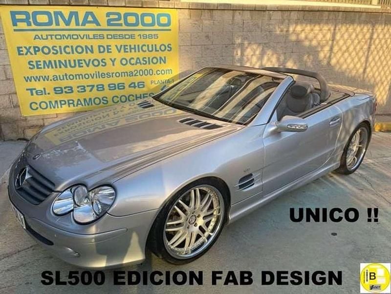 Gris / plata Usado 2001 Mercedes SL500 Descapotable | 16.900 € (Precio justo) - Imagen 1/4