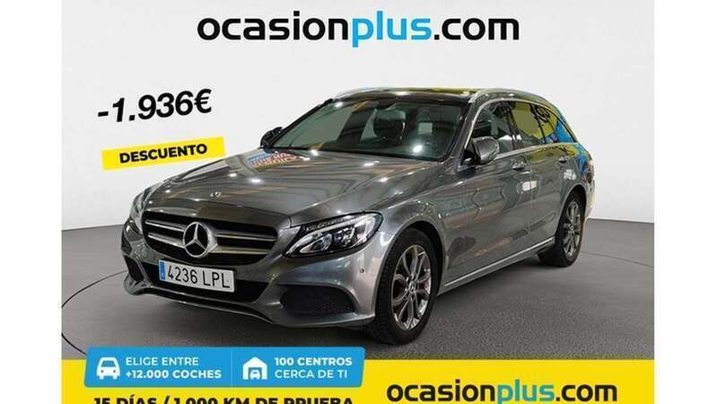 Gris Usado 2017 Mercedes C200 Avantgarde Familiar | 19.364 € (Un poco caro) - Imagen 1/4