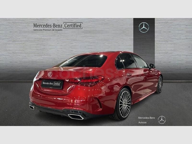 Usado Mercedes C220 200 CV (147 kW) 2022 Rojo Berlina