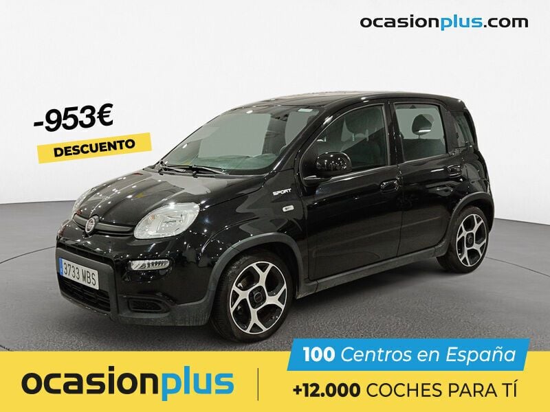 Negro Usado 2022 Fiat Panda Sport Utilitario | 10.890 € (Precio justo) - Imagen 1/4