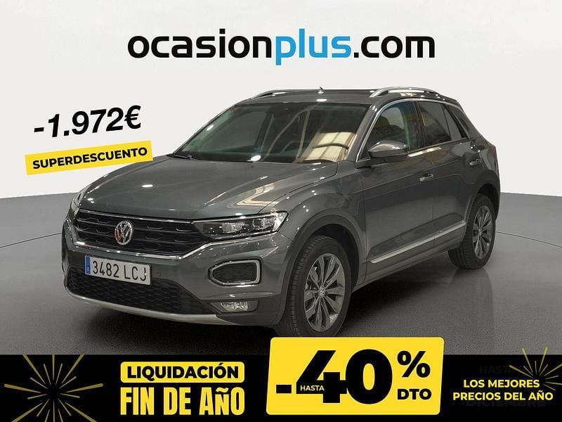 Gris / plata Usado 2019 VW T-Roc Sportline SUV | 21.700 € (Precio justo) - Imagen 1/4