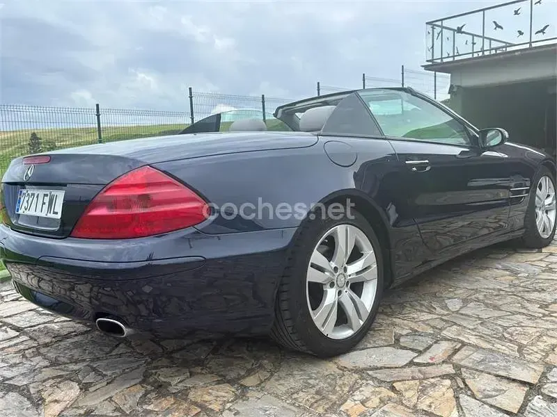 Usado Mercedes SL350 245 CV (180 kW) 2007 Azul Descapotable