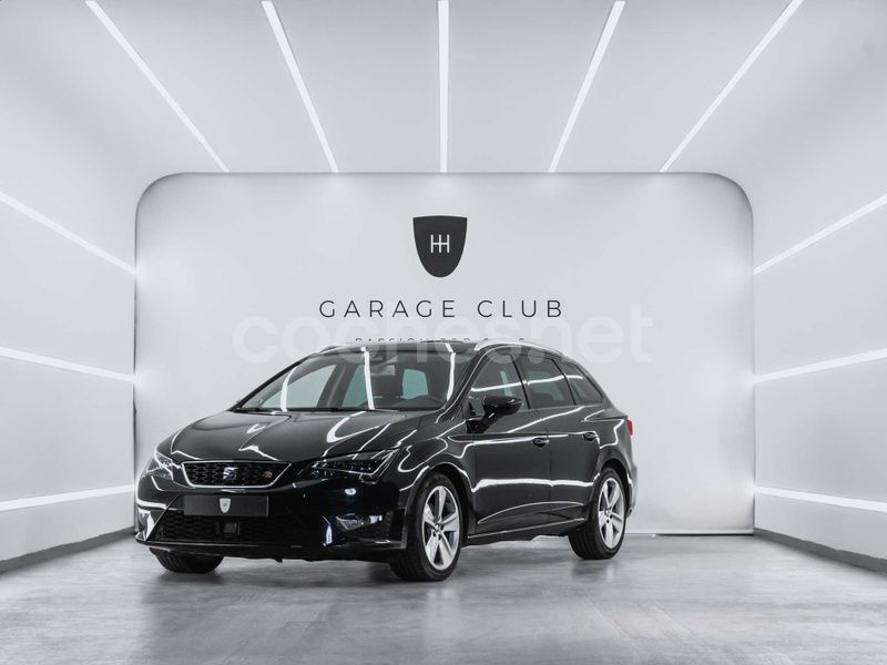 Negro Usado 2014 Seat Leon FR Familiar | 8999 € (Precio justo) - Imagen 1/4