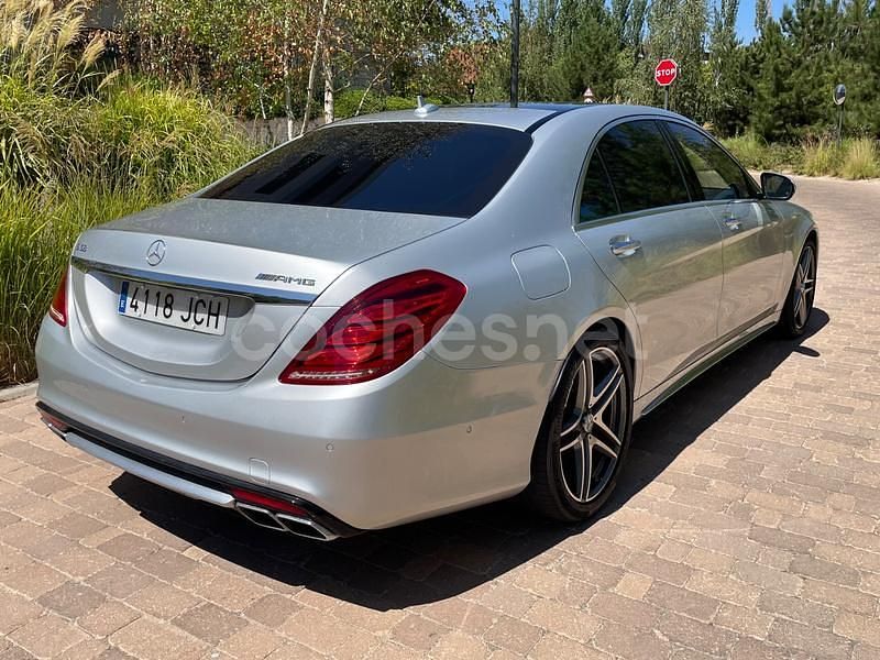 Usado Mercedes S63L AMG 585 CV (430 kW) 2015 Gris / plata Berlina