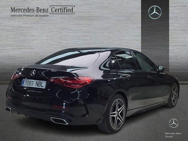 Usado Mercedes C220 AMG line 200 CV (147 kW) 2025 Negro obsidiana Berlina