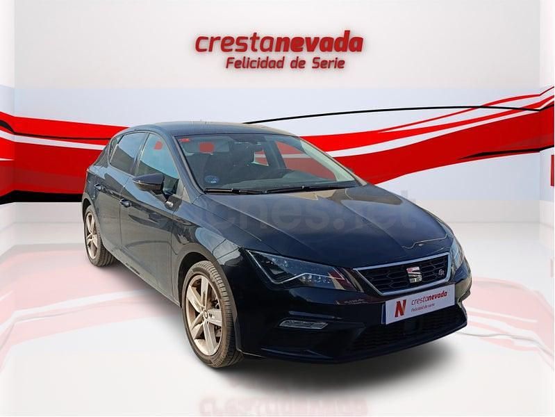 Usado Seat Leon FR 130 CV (95 kW) 2019 Negro Berlina
