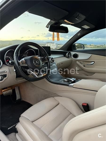 Usado Mercedes C220 AMG line 170 CV (125 kW) 2016 Negro Coupe