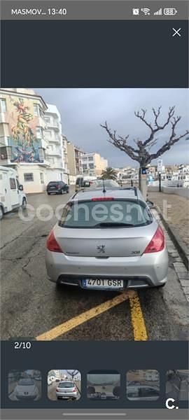 Usado Peugeot 308 Premium 112 CV (82 kW) 2009 Gris / plata Berlina