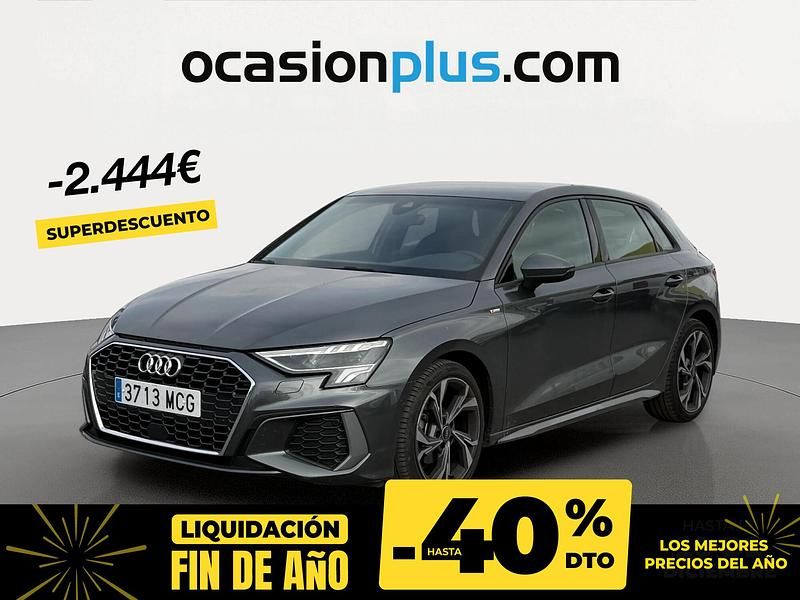 Gris Usado 2022 Audi A3 S-Line Berlina | 26.890 € (Precio justo) - Imagen 1/4