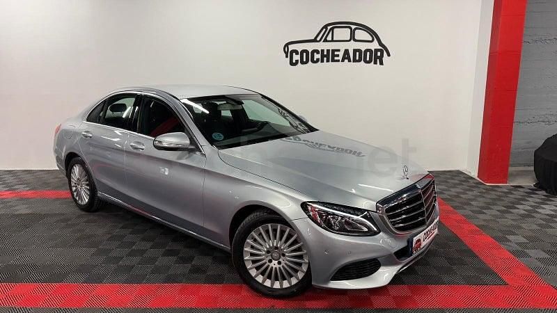 Usado Mercedes C220 Exclusive 170 CV (125 kW) 2015 Gris / plata Berlina