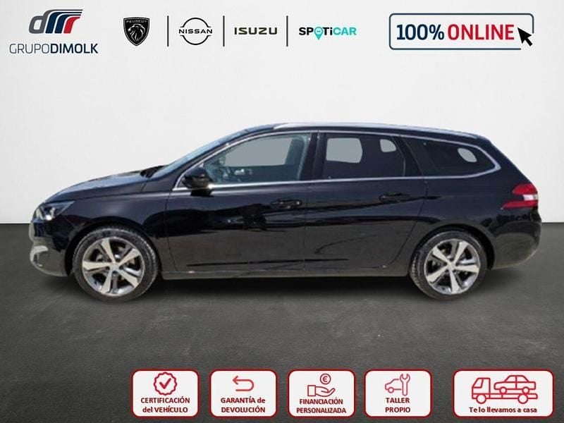 Usado Peugeot 308 SW Allure 130 CV (95 kW) 2019 Negro Familiar