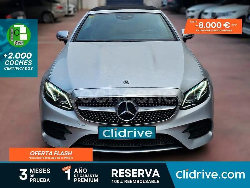 Gris / plata Usado 2018 Mercedes E220 Descapotable | 36.490 € (Precio justo) - Imagen 1/3