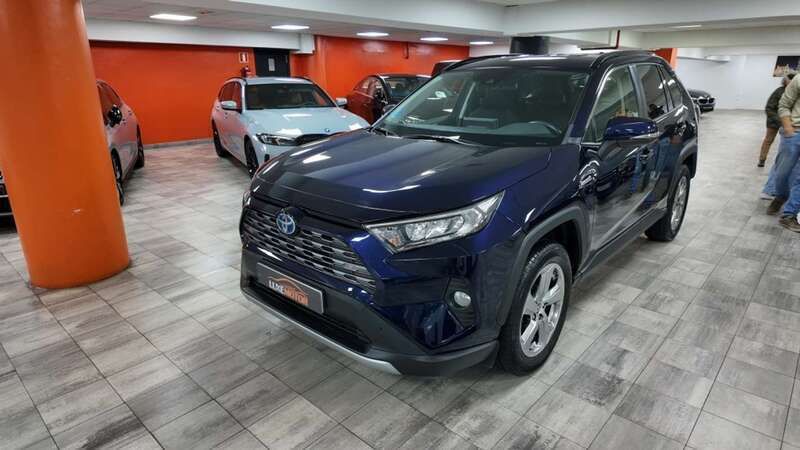 Azul Usado 2021 Toyota RAV4 Hybrid Luxury SUV | 33.990 € (Precio justo) - Imagen 1/4