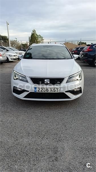 Blanco Usado 2019 Seat Leon ST FR Familiar | 15.300 € (Precio justo) - Imagen 1/4