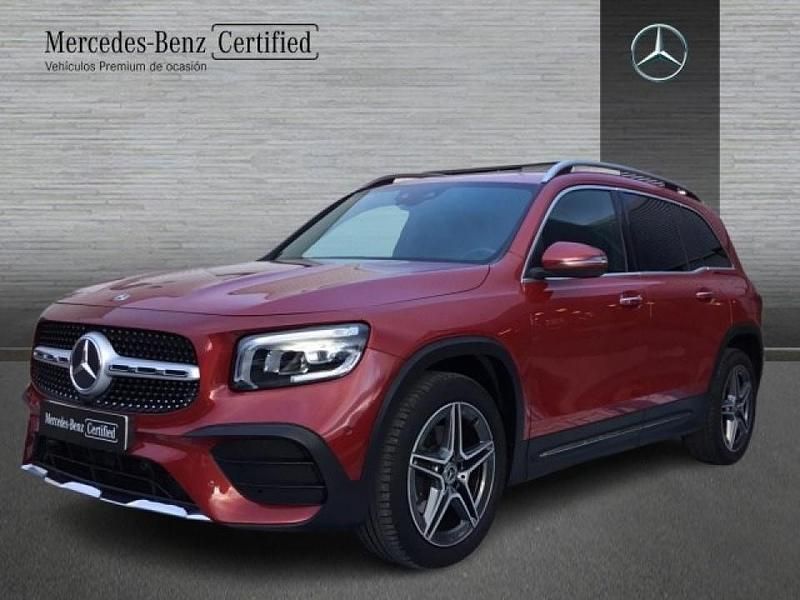 Usado Mercedes GLB200 AMG line 150 CV (110 kW) 2021 Rojo SUV