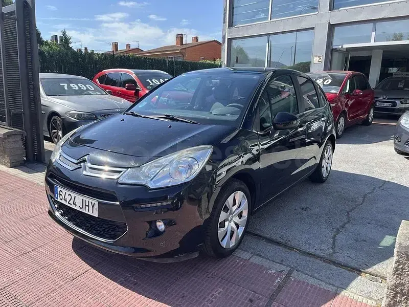 Usado Citroën C3 PureTech 82 CV (60 kW) 2015 Negro Berlina