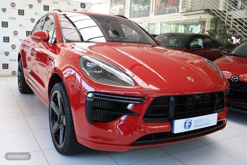 Rojo Usado 2021 Porsche Macan Turbo SUV | 76.900 € - Imagen 1/4