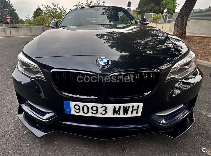 Negro Usado 2015 BMW 218 Sport Line Descapotable | 15.400 € (Precio justo) - Imagen 1/4