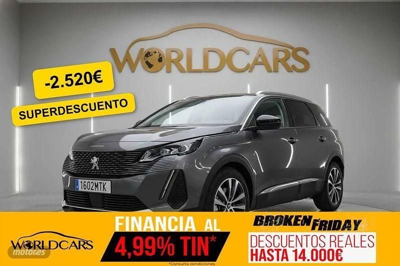 Gris Usado 2024 Peugeot 5008 Allure SUV | 28.975 € (Precio justo) - Imagen 1/3