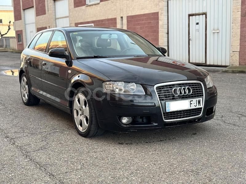 Usado Audi A3 140 CV (102 kW) 2007 Negro Berlina