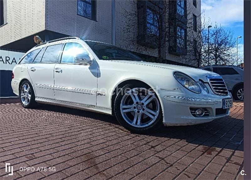 Usado Mercedes E220 Avantgarde 170 CV (125 kW) 2008 Blanco Familiar