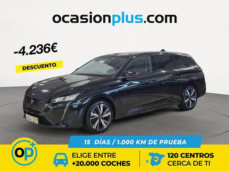 Negro Usado 2022 Peugeot 308 Allure Familiar | 18.490 € (Precio justo) - Imagen 1/4