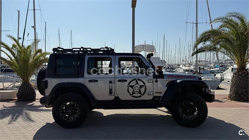 Usado Jeep Wrangler Unlimited Rubicon 284 CV (208 kW) 2018 Gris / plata SUV