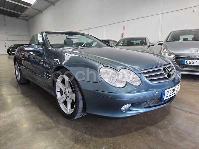 Usado Mercedes SL500 306 CV (225 kW) 2003 Azul Descapotable