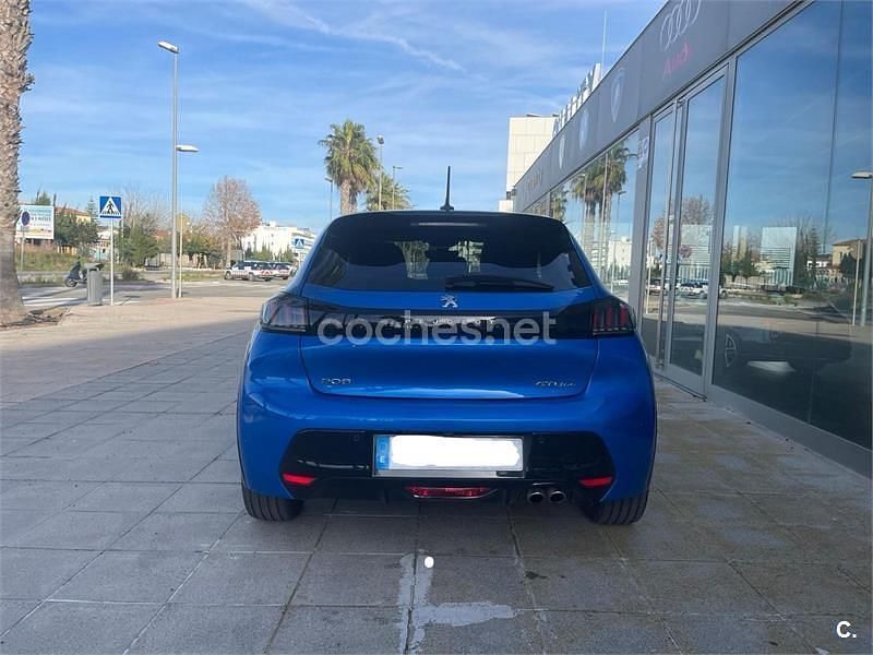 Usado Peugeot 208 GT 130 CV (95 kW) 2022 Azul Utilitario