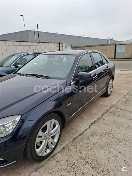 Azul Usado 2009 Mercedes C220 Avantgarde Berlina | 10.400 € (Precio justo) - Imagen 1/4