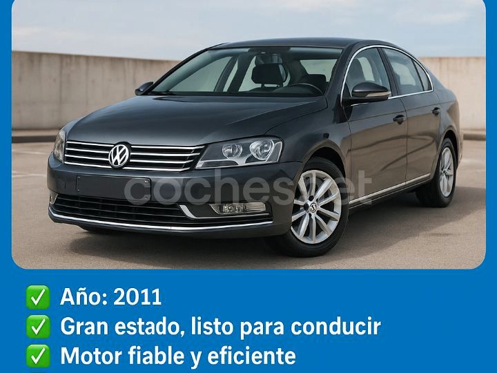 Azul Usado 2011 VW Passat Advance Berlina | 8990 € (Precio justo) - Imagen 1/4