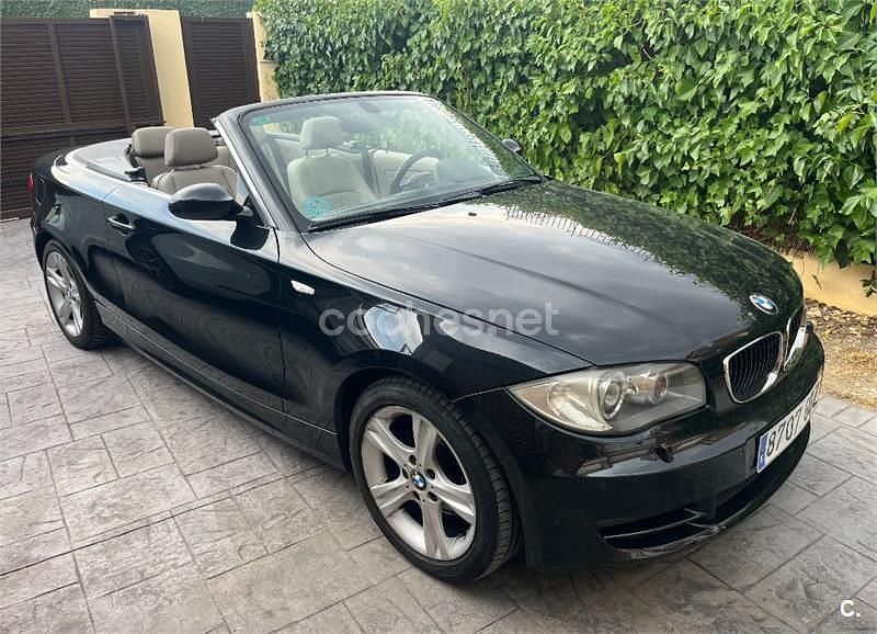 Negro Usado 2008 BMW 125 Cabriolet Descapotable | 9900 € - Imagen 1/4