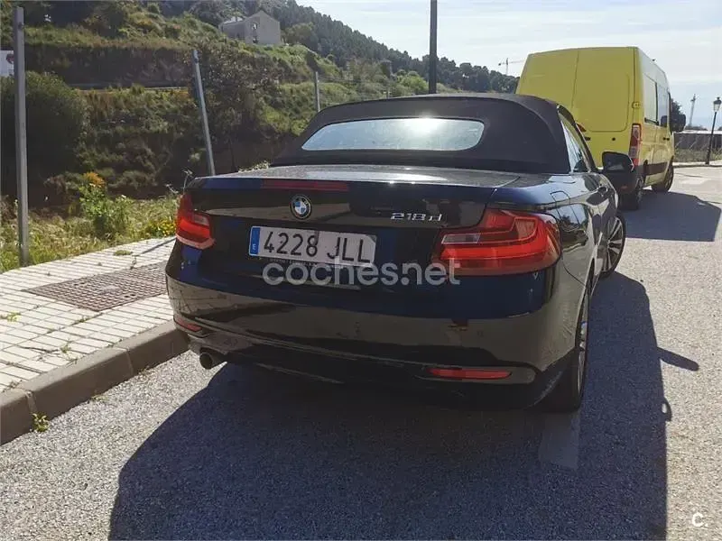 Usado BMW 218 150 CV (110 kW) 2016 Negro Descapotable