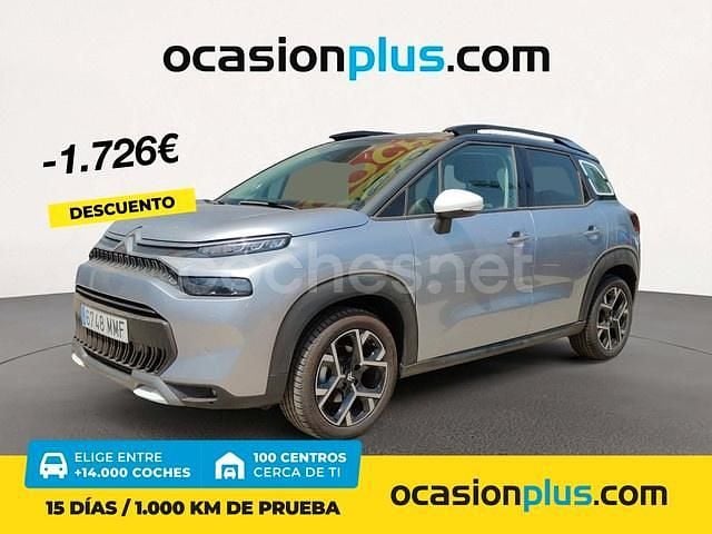 Gris / plata Usado 2023 Citroën C3 Aircross PureTech SUV | 18.090 € (Precio justo) - Imagen 1/4