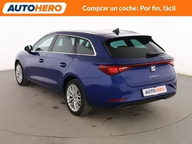Usado Seat Leon XCELLENCE 150 CV (110 kW) 2020 Azul Familiar