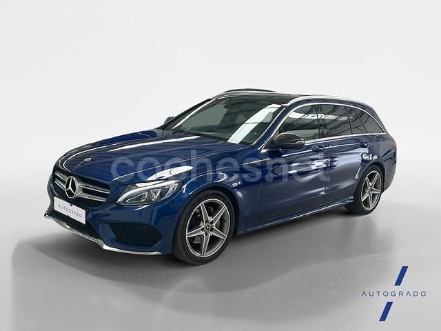 Azul Usado 2018 Mercedes C220 Familiar | 23.890 € (Un poco caro) - Imagen 1/4