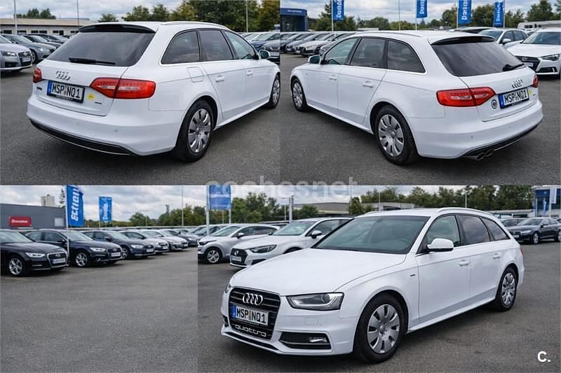 Usado Audi A4 143 CV (105 kW) 2014 Negro Familiar