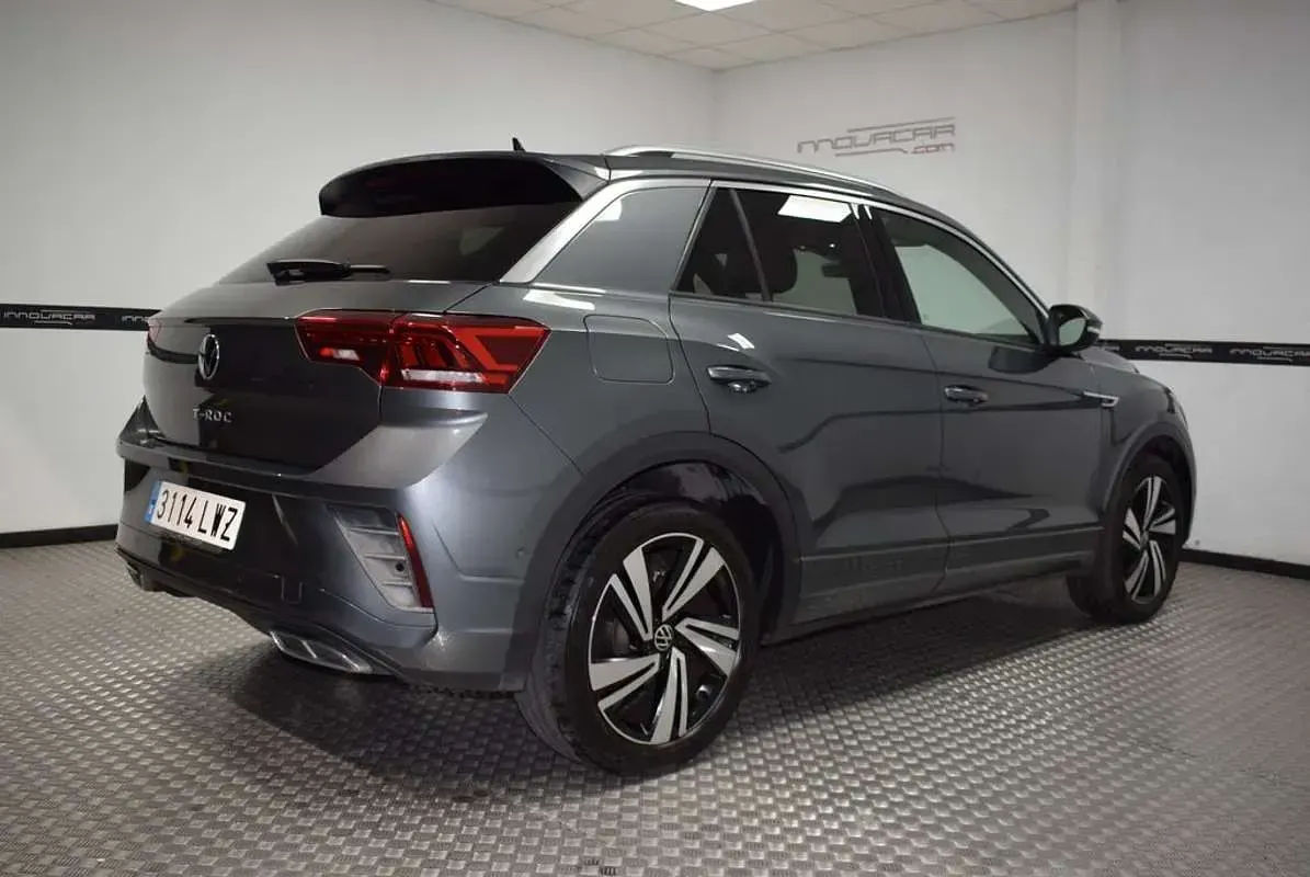 Usado VW T-Roc R-line 150 CV (110 kW) 2022 Gris SUV