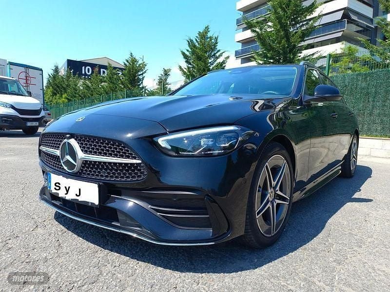 Negro Usado 2022 Mercedes C220 AMG Line Premium Plus Familiar | 38.900 € (Precio justo) - Imagen 1/4