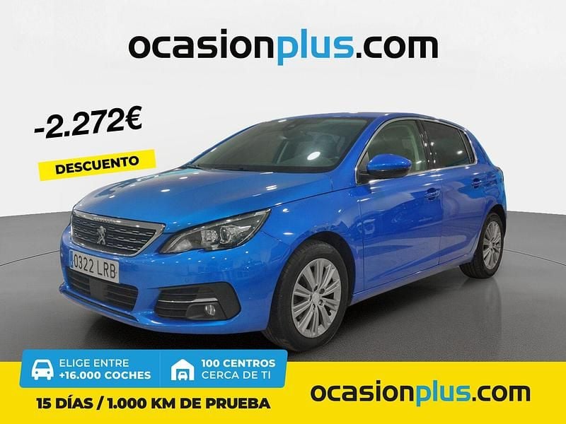 Azul Usado 2021 Peugeot 308 Allure Berlina | 16.090 € (Precio justo) - Imagen 1/4