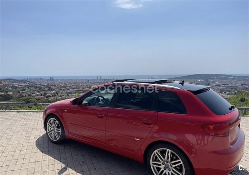 Usado Audi A3 Ambition 250 CV (183 kW) 2007 Rojo Berlina