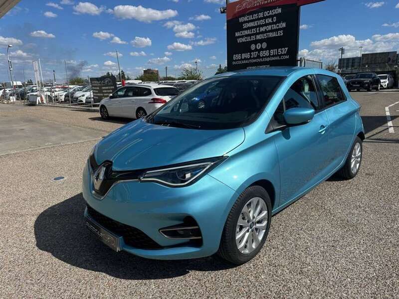 Usado Renault Zoe Intens 80 kW (109 CV) 2021 Azul Utilitario