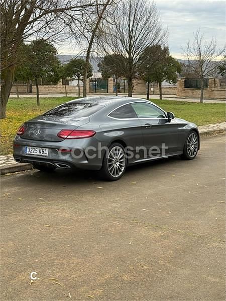 Usado Mercedes C220 AMG line 170 CV (125 kW) 2017 Gris / plata Coupe