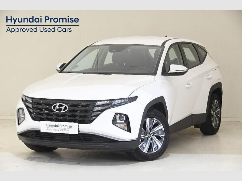 Atlas white Usado 2023 Hyundai Tucson SUV | 23.990 € (Precio justo) - Imagen 1/4