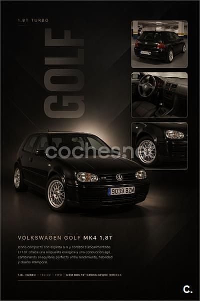 Usado VW Golf IV GTI 150 CV (110 kW) 2001 Negro Berlina