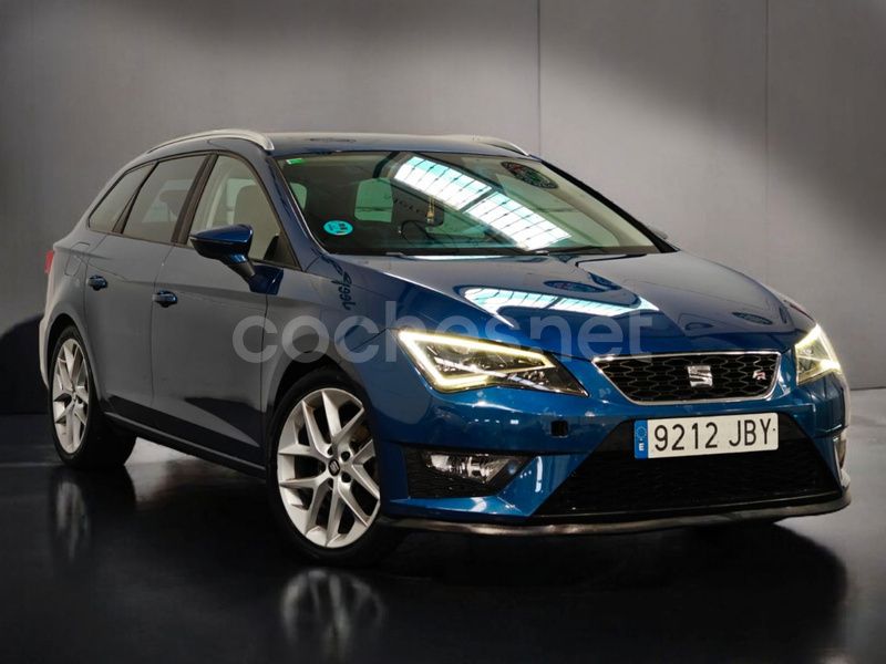 Azul Usado 2015 Seat Leon FR Familiar | 10.995 € (Buen precio) - Imagen 1/4