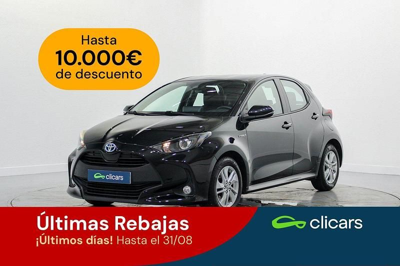 Negro Usado 2021 Toyota Yaris Hybrid Active Berlina | 17.490 € (Precio justo) - Imagen 1/4
